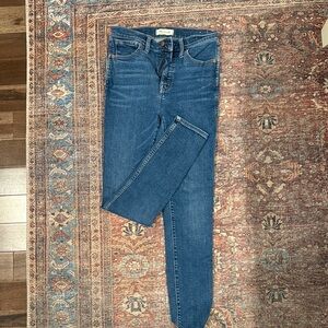 Madewell 10” high rise skinny jeans